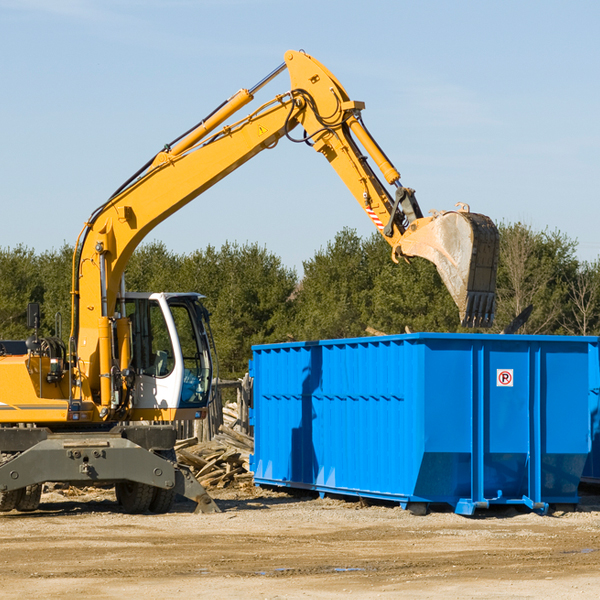 can i choose the location where the residential dumpster will be placed in Hanley Falls